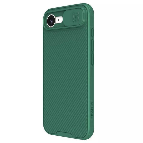 Карбонова накладка Nillkin CamShield Pro для Apple iPhone 16e (6.1") Deep Green 361260 фото