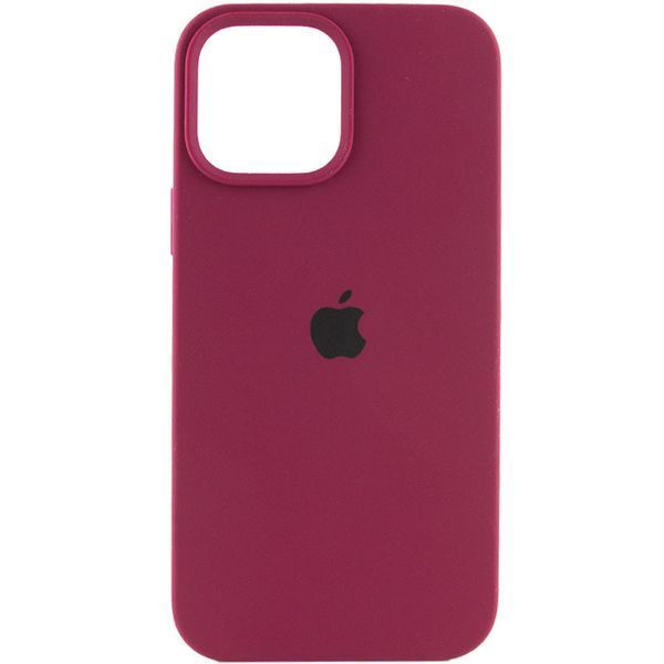 Чохол Silicone Case Full Protective (AA) для Apple iPhone 16 Pro (6.3") Бордовий / Maroon 319405 фото
