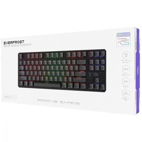 Ігрова механічна клавіатура Proove Gaming Everfrost (Ukraine Layout) (CKEV00000401) Black 321604 фото