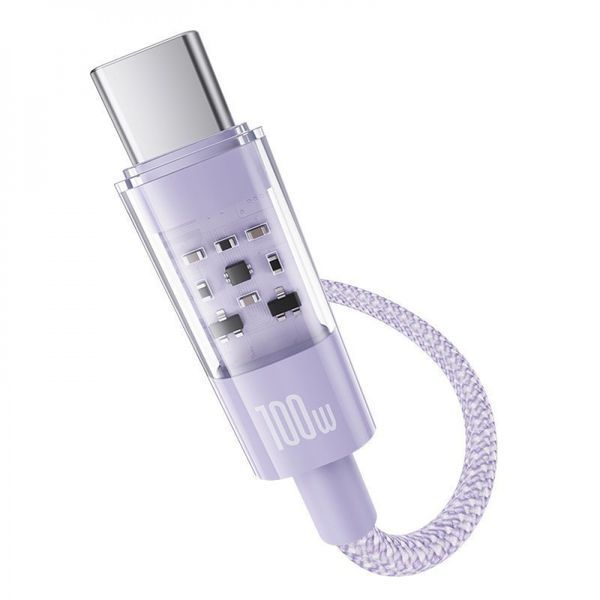 Кабель Baseus Gem Fast-Charging Type-C To Type-C 100W 2m (P10373000111-01) Black 329150 фото