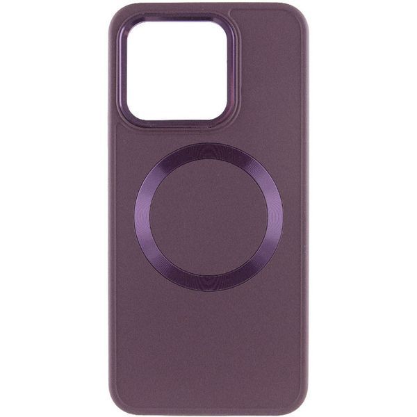 TPU чохол Bonbon Metal Style with MagSafe для Xiaomi 14 Pro Бордовий / Plum 283999 фото