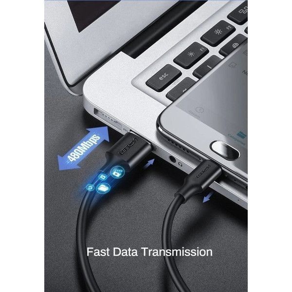 Кабель UGREEN US289 USB 2.0 To Micro Cable Nickel Plating 2A 2m White (60143) 278827 фото