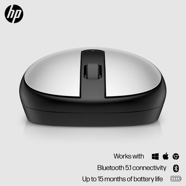 Миша HP 240, BT, сріблястий (43N04AA) 364009 фото