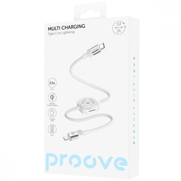 Кабель Proove Multi Charging Type-C to Lightning 27W (CCMT27004101) white 338926 фото