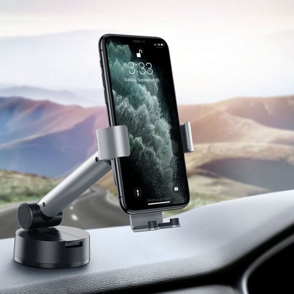 Автомобільний тримач Baseus Simplism Gravity Car Mount Holder (SUYL-JY01) Black 268201 фото