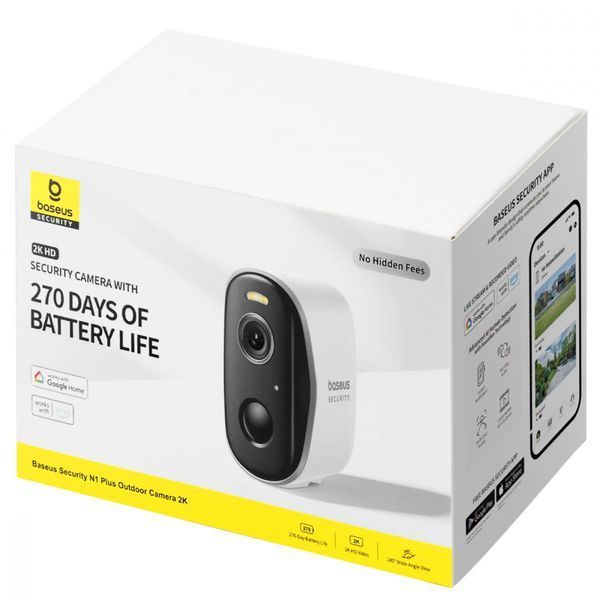 Камера Baseus Security N1 Plus Outdoor (S0TY002131) White 334859 фото
