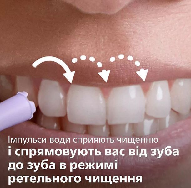 Іригатор Philips портативний Sonicare Cordless Power Flosser 3000, чаша 250 мл, чохол, 2 насадки , білий (HX3826/31) 371235 фото