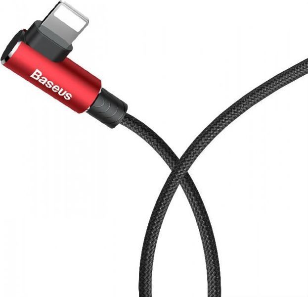 Кабель Baseus MVP Elbow Type USB кабель USB For IP 1.5A 2m (CALMVP-A09) Red 260053 фото