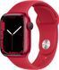 Смарт-годинник Apple Watch Series 7 GPS 41mm Red Aluminum Case With Red Sport Band (MKN23) 218226 фото 1