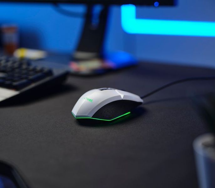 Миша Trust GXT 109 Felox , RGB, USB-A, білий (25066_TRUST) 362623 фото