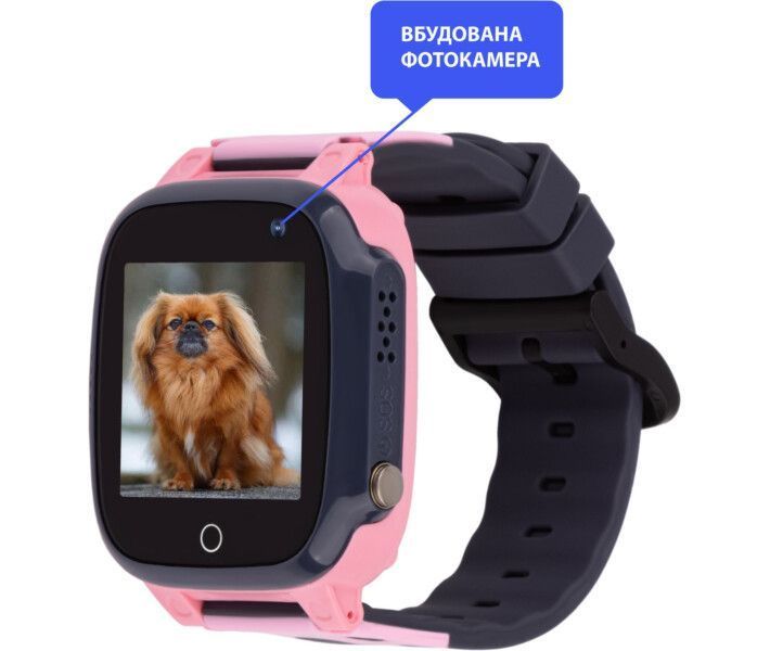 Дитячий смарт-годинник AmiGo GO008 MILKY GPS WIFI Pink 224670 фото