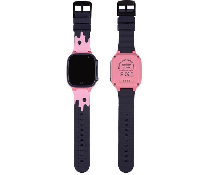 Дитячий смарт-годинник AmiGo GO008 MILKY GPS WIFI Pink 224670 фото