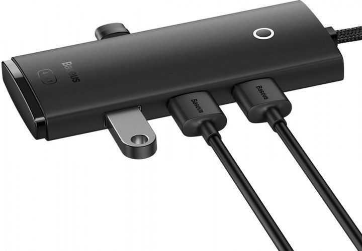 USB-хаб Baseus Lite Series 4-Port Type-C HUB Adapter (Type-C To USB 3.0*4 ) 1m (WKQX030401) Black 260597 фото