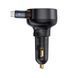 АЗП Baseus Enjoyment Pro U + Retractable Cable Type-C 60W (C00057802111-02) Black 344218 фото 5