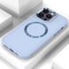 TPU чохол Bonbon Metal Style with MagSafe для Apple iPhone 16 Pro (6.3") Блакитний / Mist Blue 322914 фото 4