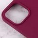 Чохол Silicone Case Full Protective (AA) для Apple iPhone 16 Pro (6.3") Бордовий / Maroon 319405 фото 9