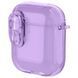 Футляр TPU Colorful для навушників Airpods 1/2 Purple 380101 фото 1