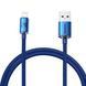 Кабель Baseus Crystal Shine Series Fast Charging Data USB кабель USB To IP 2.4A 1.2m (CAJY000003) Blue 255221 фото 1
