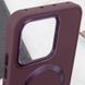 TPU чохол Bonbon Metal Style with MagSafe для Xiaomi 14 Pro Бордовий / Plum 283999 фото 5