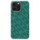 Чохол-накладка iPhone 16 Pro Max Pitaka Tactile Woven Case Monogram - Green/Gold (KI1601PTKP) 377955 фото 1