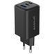 Зарядний Пристрій Proove Pocket GaN 65W (2Type-C + USB) (WCPG65121201) black 338971 фото 1