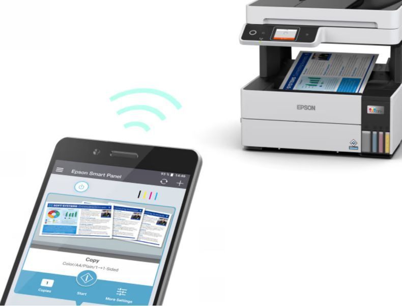 БФП ink color A4 Epson EcoTank L6490 37_23 ppm Fax ADF Duplex USB Ethernet Wi-Fi 4 inks Pigment (C11CJ88405) 375843 фото