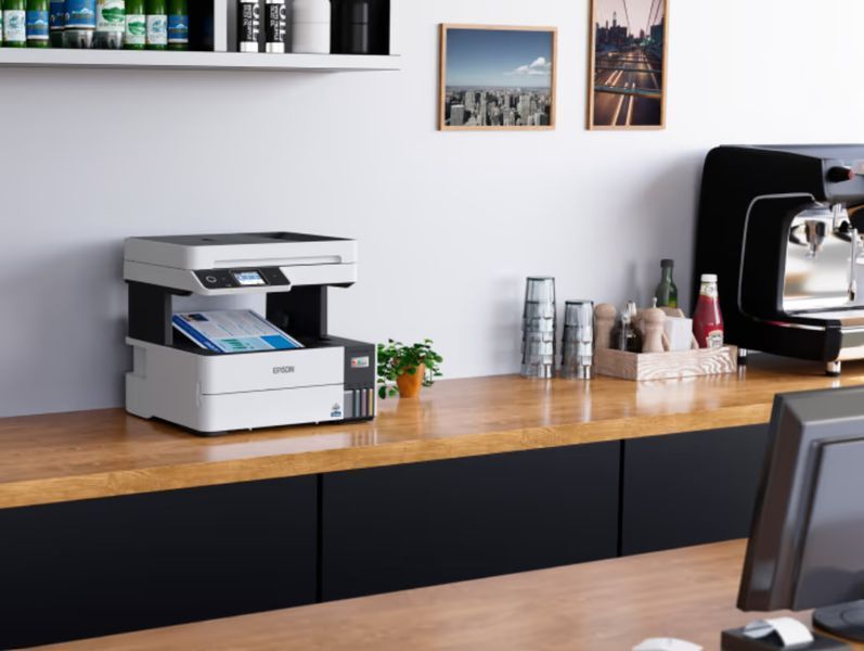 БФП ink color A4 Epson EcoTank L6490 37_23 ppm Fax ADF Duplex USB Ethernet Wi-Fi 4 inks Pigment (C11CJ88405) 375843 фото