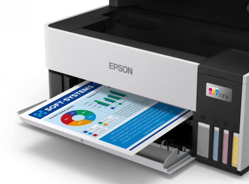 БФП ink color A4 Epson EcoTank L6490 37_23 ppm Fax ADF Duplex USB Ethernet Wi-Fi 4 inks Pigment (C11CJ88405) 375843 фото