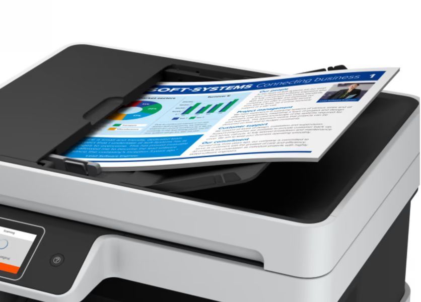 БФП ink color A4 Epson EcoTank L6490 37_23 ppm Fax ADF Duplex USB Ethernet Wi-Fi 4 inks Pigment (C11CJ88405) 375843 фото
