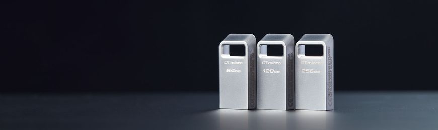 Накопичувач Kingston 128GB USB 3.2 Type-A Gen1 DT Micro R200MB/s Metal (DTMC3G2/128GB) 374362 фото