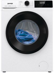 Пральна машина Gorenje фронтальна, 8кг, 1400, A+++, 55см, дисплей, пара, інвертор, білий (W1NHPI84AS) 375708 фото