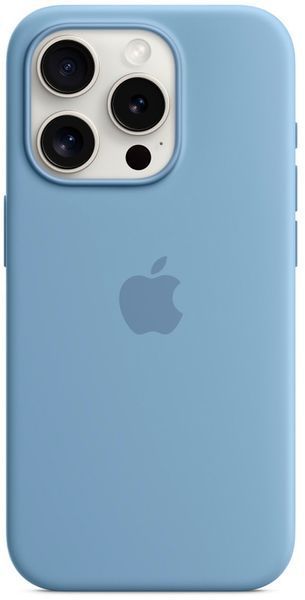 Чохол-накладка Apple iPhone 15 Pro Max Silicone Case with MagSafe - Winter Blue (MT1Y3) 277219 фото