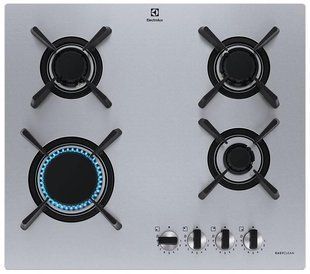 Варильна поверхня Electrolux газова, 60см, чавун, нерж (KGU643723Z) 367791 фото