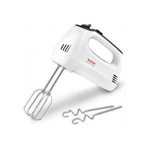 Міксер Tefal ручний Quick Mix 300Вт, насадки-4, турборежим, біло-сірий (HT310138) 367652 фото