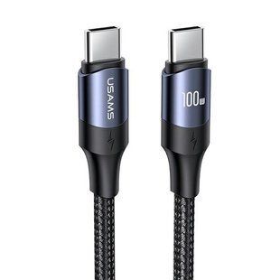 Кабель Usams Type-C to Type-C U71 PD 100W 5A 3.0m Black 266790 фото