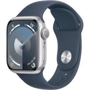 Смарт-годинник Apple Watch Series 9 GPS 41mm Silver Aluminum Case With Pacific Blue Magnetic Strap S/M MR903/MTJ33 328933 фото