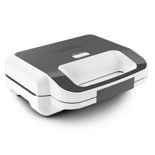 Мультимейкер Tefal Snack XL 850Вт, тефлон, 3 пластини, корпус-пластик, біло-чорний (SW701110) 370263 фото