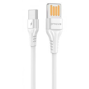 Кабель Proove Double Way Silicone Type-C 2.4A (1m) (CCDS20001202) White 287207 фото