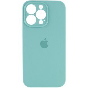 Чохол Silicone Case Full Camera Protective (AA) для Apple iPhone 14 Pro Max (6.7") Бірюзовий / Marine Green 270196 фото