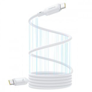 Кабель Baseus PicoGo Magnetic Liquid Silicone Type-C to Type-C 240W (1m) (P10376800211-00) white 356175 фото