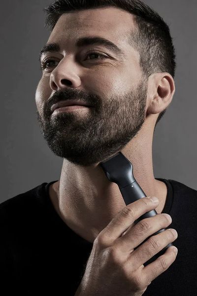 Тример Rowenta Specialist, для бороди, вусів і носа, ААx1, вібраційний мотор, насадок-5, титан.напил., синій (TN3651F0) 371603 фото