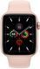 Смарт-годинник Apple Watch Series 5 44mm GPS + LTE Aluminum Gold Case with Pink Sand Sport Band (MWW02/MWWD2) 136166 фото 2