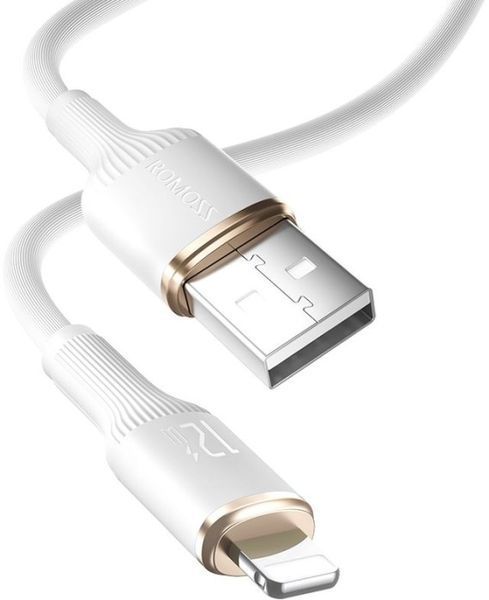 Кабель Romoss CB1224 USB-Ligh 2.4A 2m (CB1224-821-134H) білий 345943 фото