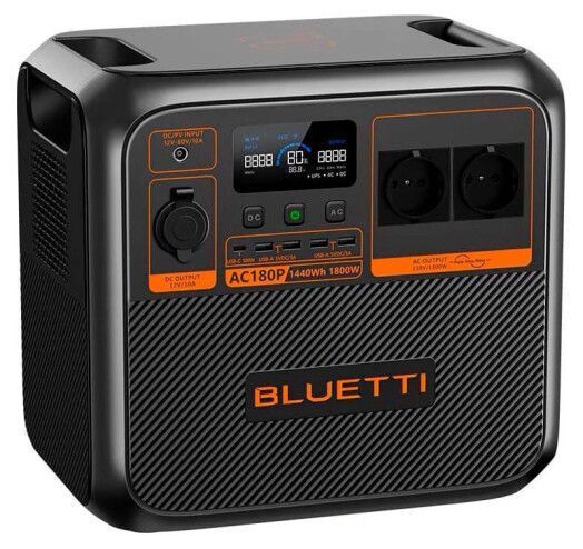 Зарядна станція Bluetti AC180P 1800W/1440WH Balck/Orange 280655 фото