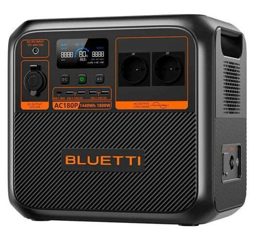 Зарядна станція Bluetti AC180P 1800W/1440WH Balck/Orange 280655 фото