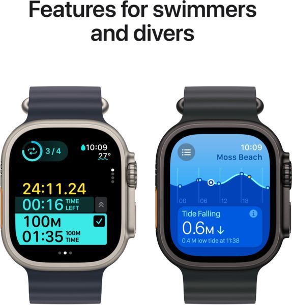 Смарт-годинник Apple Watch Ultra 2 GPS + LTE 49mm Black Titanium Case With Black Trail Loop S/M MX4U3 320071 фото
