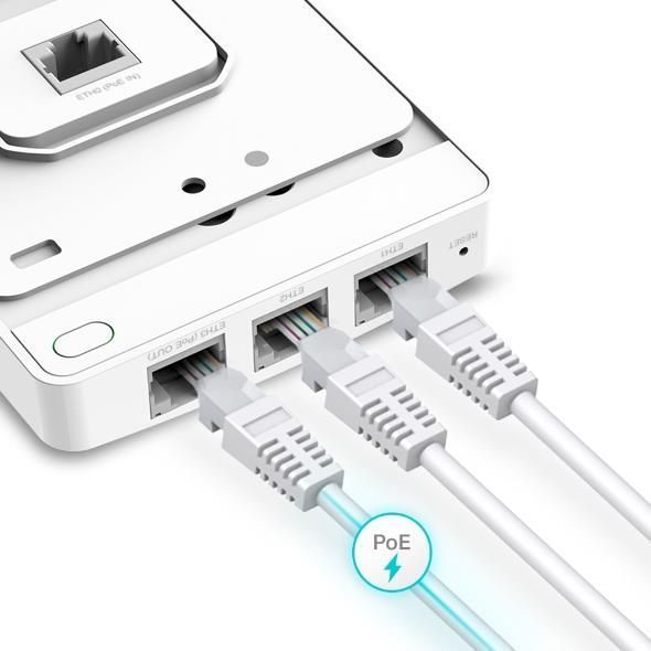 Мережеве обладнання, Точка доступу 1800MBPS OMADA EAP615-WALL TP-LINK 292774 фото
