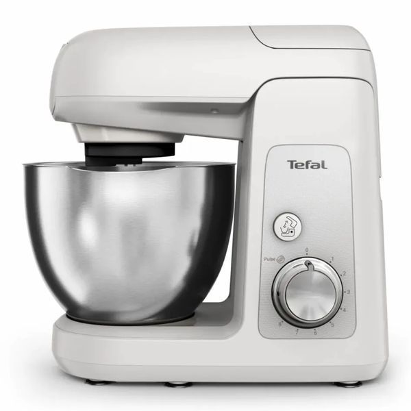 Кухонна машина Tefal Bake Partner 1100Вт, чаша-метал, корпус-пластик, насадок-8, білий (QB525B38) 372506 фото