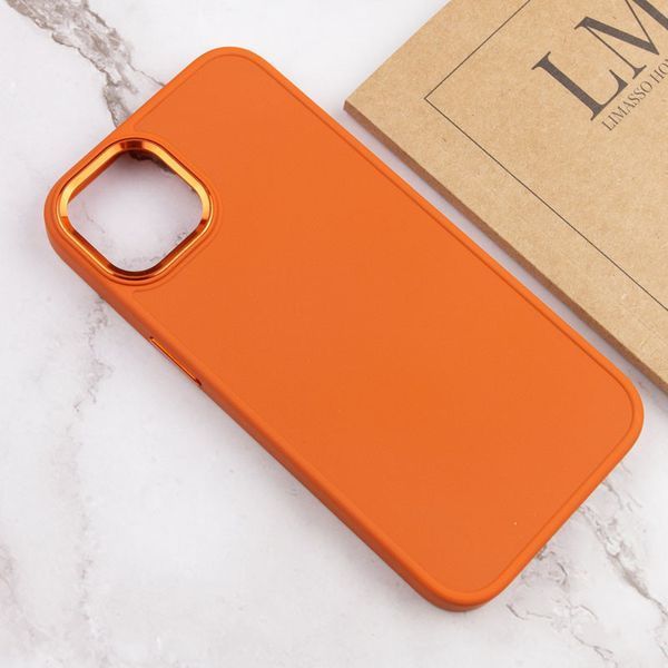 TPU чохол Bonbon Metal Style для Apple iPhone 14 (6.1") Помаранчевий / Papaya 257169 фото