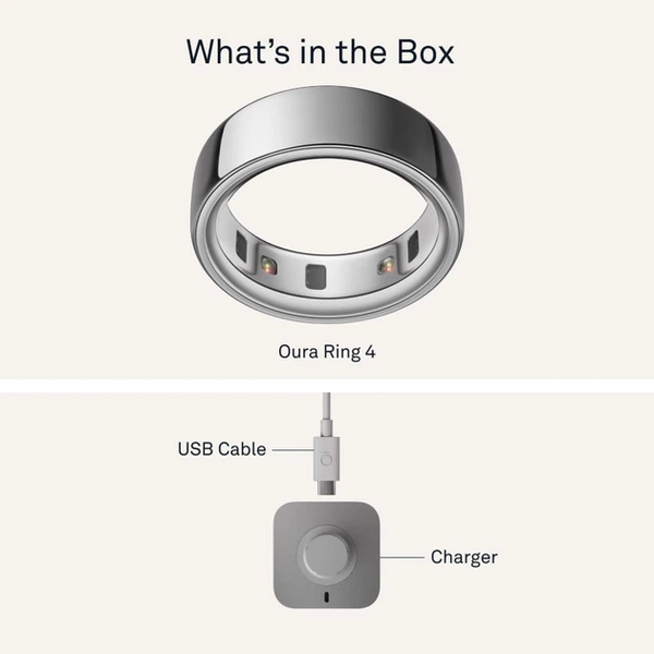 Смарт-кільце Oura Ring 4 Silver Size 7 (JZ90-54217-07) 411449 фото